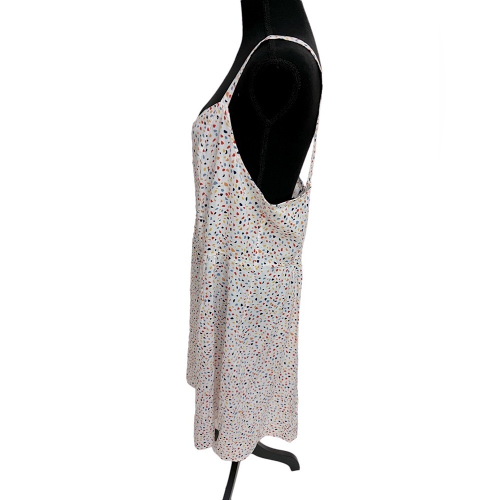 Banana Republic Terrazzo Dotted Button Down Babydoll Dress Size XL - Picture 2 of 9
